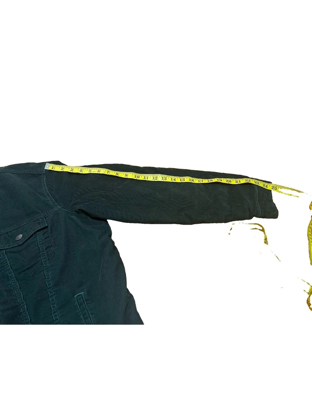 Levi’s Premium Sherpa Lined Corduroy Jacket Mens Large Dark Green Big E 16365-01 - Picture 11 of 11